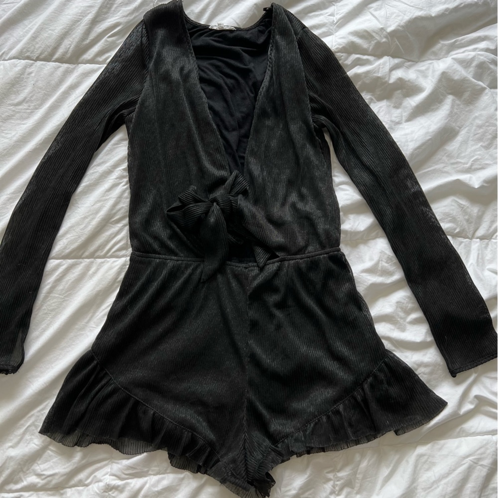 Plunge Tie Romper